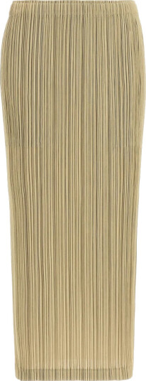 Issey Miyake Dame Skjørt Beige L, Issey Miyake Dame Skjørt Beige L,