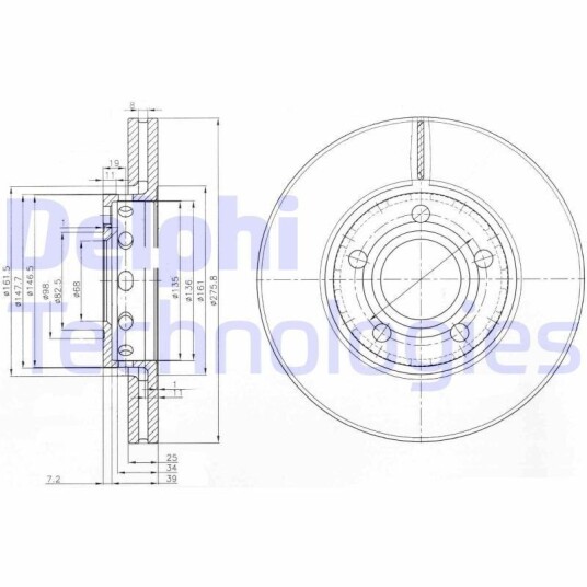 Bremseskive DELPHI BG2518