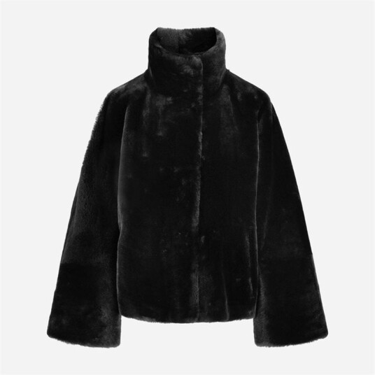 Utzon Jayda Shearling Jacket - Black 38