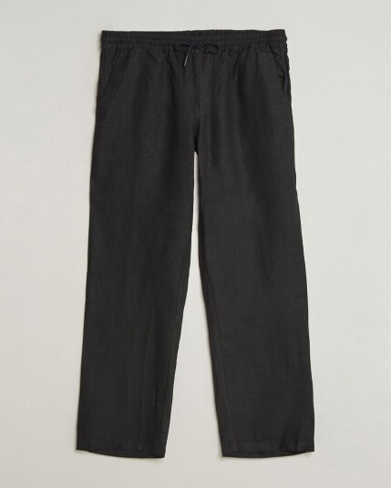 OAS Nino Linen Pants Black