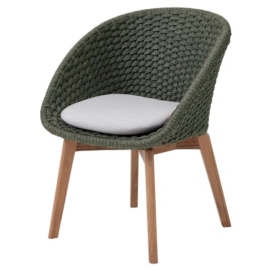 Cane line Peacock Armlenestol Dark green