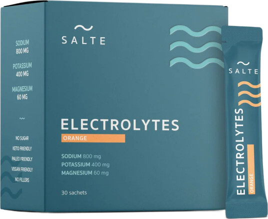 SALTE Elektrolytter Orange 30 poser SALTE Elektrolytter Orange 30 poser