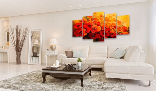 Tavle Land Of Poppies 100X50 Artgeist sp. z o. o.