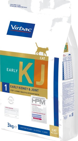 Virbac Tørrfôr Veterinary Hpm Cat Kj1 Early Kidney & Joint Support 2 X 3 kg