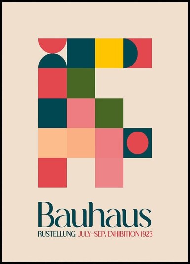 Bauhaus Geometry Plakat / 70x100cm