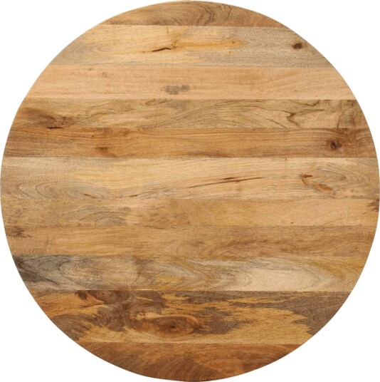 Bordplate Ø 70x3,8 cm rund heltre mango