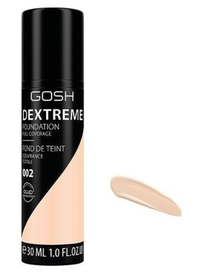 Gosh Dextreme Full Coverage Foundation 30 ml - 002 Ivory