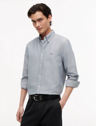Tommy Jeans Tjm Reg Oxford Shirt Ext   Blue   M