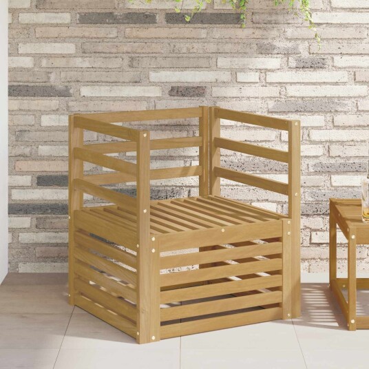 vidaXL Utesofa Solid akasietre Hvit