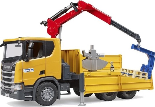 Bruder Scania Super 560r Kranbil Med 2 Paller Bruder Trucks 3551 Bruder Scania Super 560r Kranbil Med 2 Paller Bruder Trucks 3551