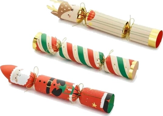 3 stk Jule Gaveesker Formet som Crackers 32 cm