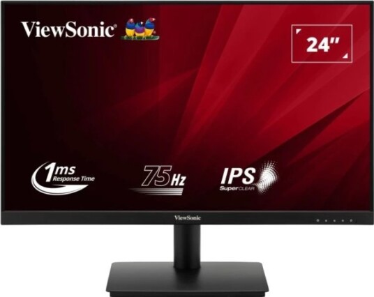 Viewsonic Va Va240-H-2 60,5 Cm (23.8") 1920 X 1080 Piksler Full Hd Led 1 Ms Sort
