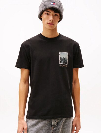 Tommy Jeans Tjm Reg Photo Tee - Black - S
