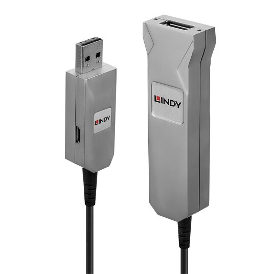 LINDY Kabel Hybrid USB3.0 50 m LC Duplex Max 100-400 m