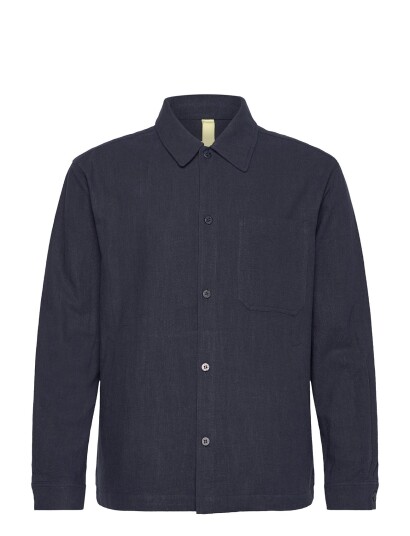 Brixtol Textiles Frank Linen Cream   Navy   S