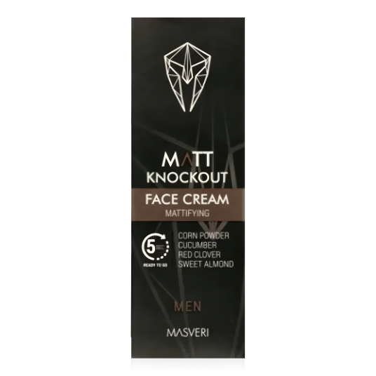 Masveri Ansiktskrem for Menn Matt Knockout 75 ml