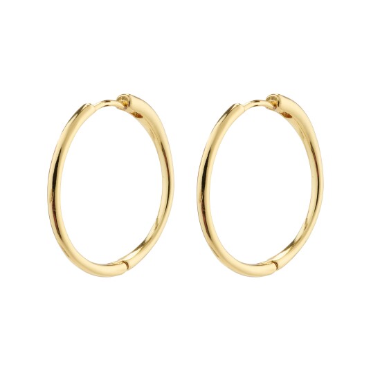 Pilgrim EANNA store hoops gullbelagt Pilgrim EANNA store hoops gullbelagt