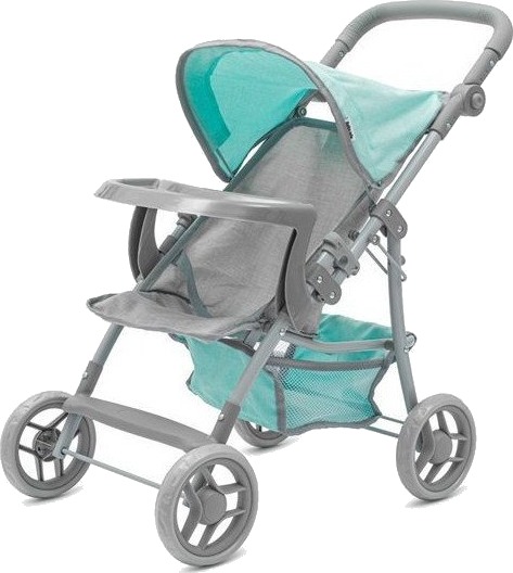 Baby Mix Lana Sportsdukkevogn 3+ År Mint/Grå Baby Mix Lana Sportsdukkevogn 3+ År Mint/Grå