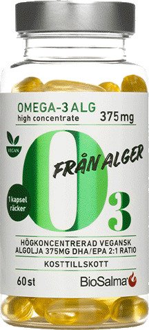 Omega-3 Av Alg 375mg 60 kapsler