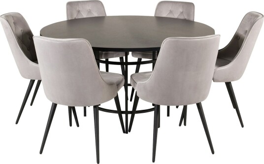Spisegruppe furniture/fashion Copenhagen med 6 Vera Stoler