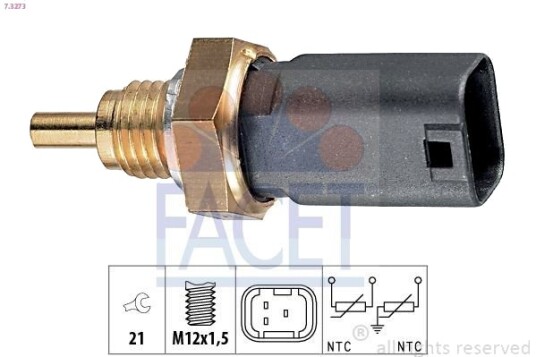 FACET 7.3273 Sensor, motortemperatur FACET 7.3273 Sensor, motortemperatur