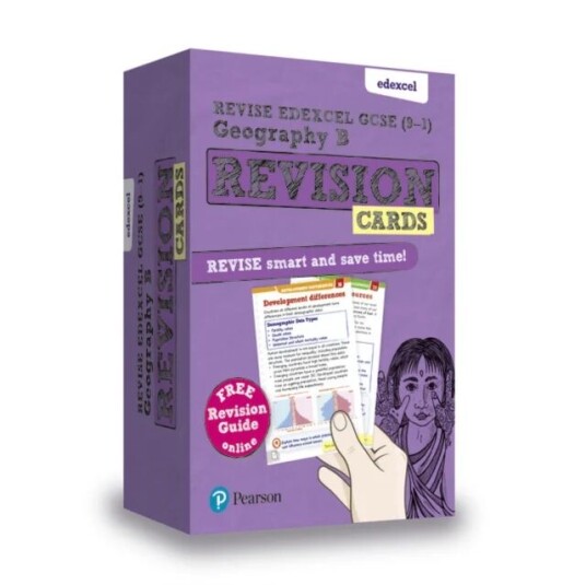 Pearson Revise Edexcel Gcse Geography B Revision Cards (With Free Online Revision Guide): For 2024 A Av Rob Bircher