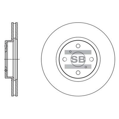 Bremseskive Hi Q SD4617 Bremseskive Hi Q SD4617