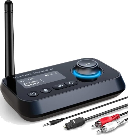 Nördic Bluetooth 5.0 Lydsender og Mottaker for 2 Hodetelefoner