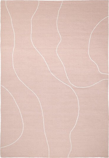 Ullteppe Viseu støvet rosa Størrelse: 80 x 150 cm