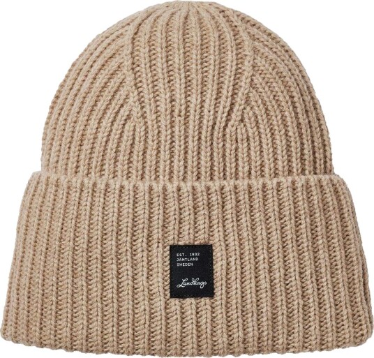 Lundhags Knitted Wool Beanie Dark Sand One Size