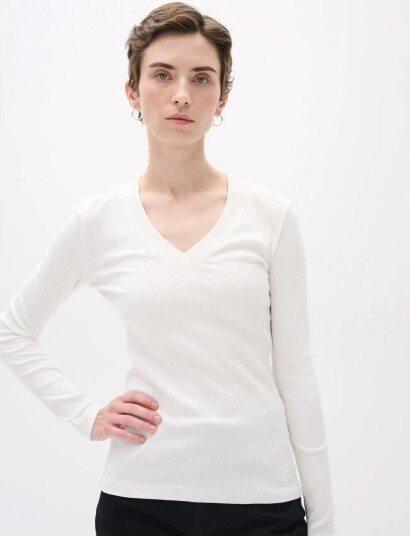 InWear Dagnaiw V Neck Ls   White   XXS