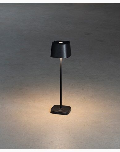 Konstsmide Capri Mini bordlampe usb 2700K/3000K dimbar firkantet svart 1733940-01-0 1733923-01-0