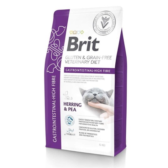 Brit Grain Free Veterinary Diets Cat Gastrointestinal High Fibre 5 kg Brit Grain Free Veterinary Diets Cat Gastrointestinal High Fibre 5 kg