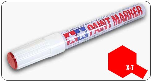 Tamiya X-7 Red Colour Paint Marker