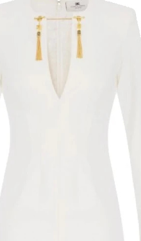 Elisabetta Franchi Dame Kjoler Beige S, Elisabetta Franchi Dame Kjoler Beige S,