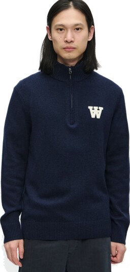 WOOD WOOD Wwtay Half Zipper 25081 Navy XXL