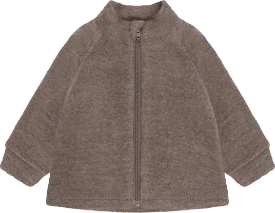CeLaVi Jacket W/Zipper Soft Wool Brown 90