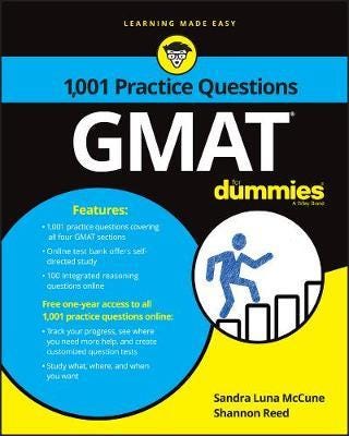 GMAT 1,001 Practice Questions For Dummies