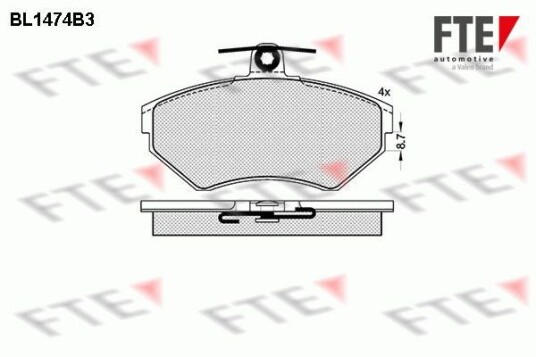 Bremseklosser FTE 9010201