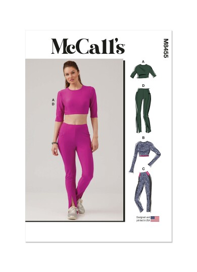 McCall's 8455 - Topp & Leggings A (XS-S-M-L-XL-XXL)