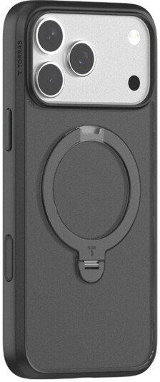 TORRAS Ostand Spin Hybrid Deksel til iPhone 17 Pro med Roterende Kickstand og MagSafe - Svart