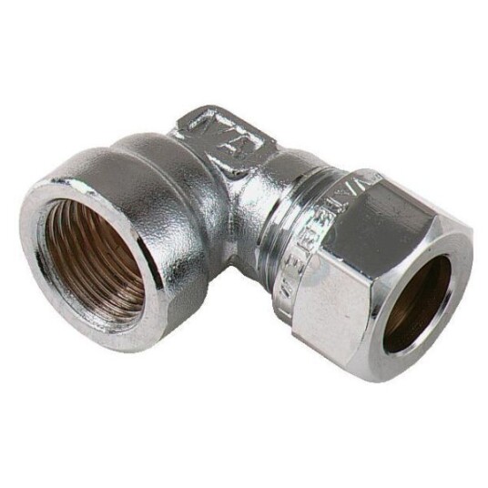 Vatette FG036053520 Vinkelkobling 90°, forkrommet, inv gjenge 15 mm x G15
