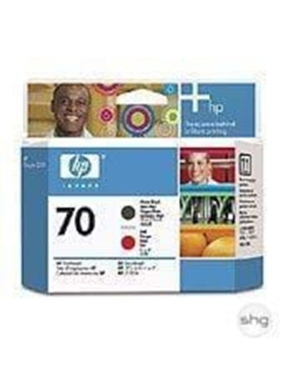 HP 70 Printhead Matte Black-Red - Skrivehode Matt svart