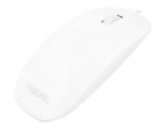 LogiLink Optisk Kablet Mus med 3 Knapper - Hvit LogiLink Optisk Kablet Mus med 3 Knapper - Hvit