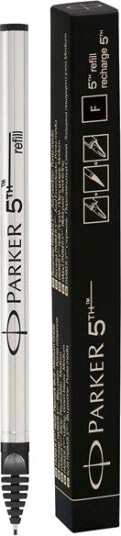 Parker 5th Technology Pen Ink Refill  Fine Point  Svart Ink  1 Count