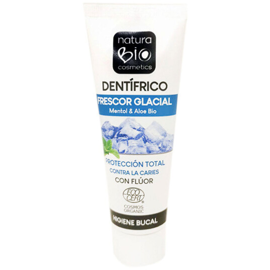 Økologisk tannkrem Naturabio Glacial Freshness Mint Mentol Fluor 75 ml.