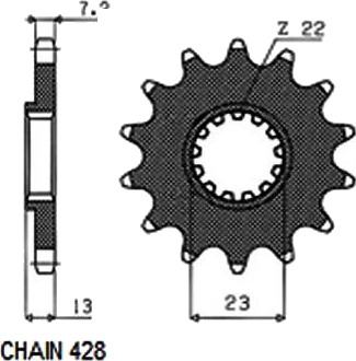 Kjededrev SUNSTAR 235 15 Kjededrev SUNSTAR 235 15