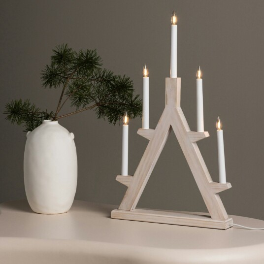 Venture Home Val Thoren Adventsstake 60 cm   Hvit