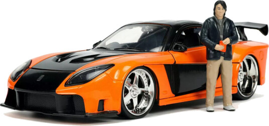 1:24 Fast & Furious 3 Hollywood Rides Mazda Rx7 with Han Figure
