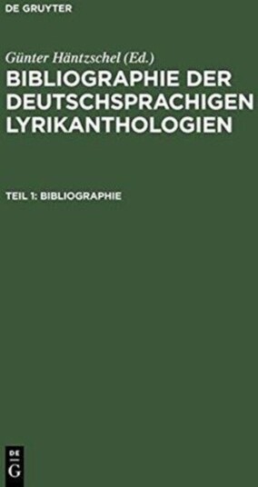 Teil 1: Bibliographie; Teil 2: Register